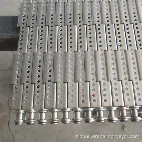 Mesh-Top Chain Plate Belt Customized Stainless Steel 304316 Chain Plate Conveyor Belt Manufactory